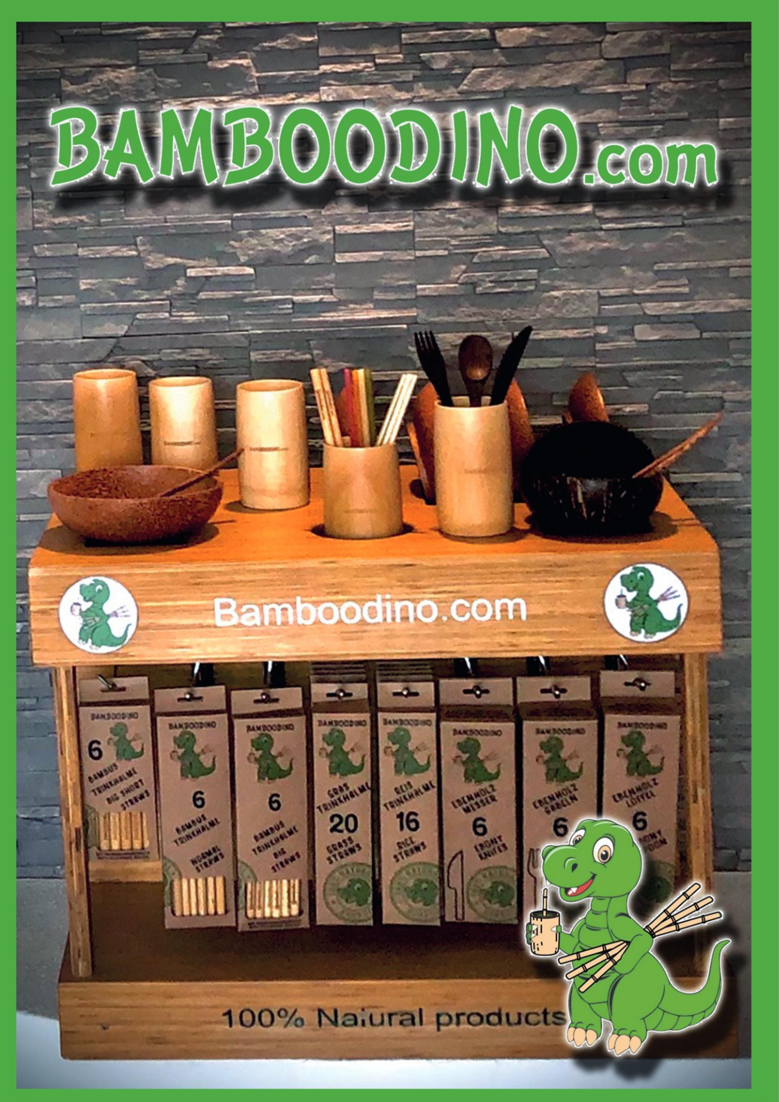 Tresen-Display Bambus